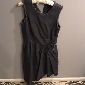 Cynthia Rowley charcole   grey linen dress